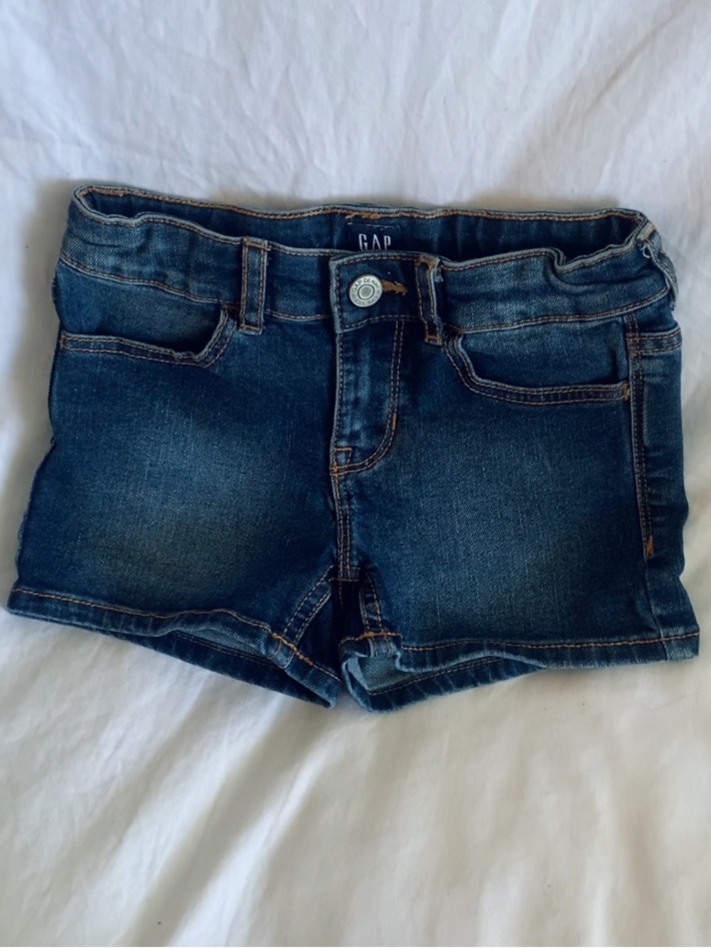 GAP Dark Blue Denim High-Rise Jean Shorts